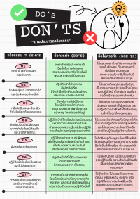 แนวปฏิบัติ Dos &amp; Don&rsquo;ts เพื่อลดความสับสนเกี่ยวกับพฤติกรรมสีเทา และเป็นแนวทางในการประพฤติตนทางจริยธรรม ขององค์การบริหารส่วนตำบลเมืองเดช