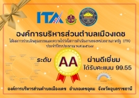 ประชาสัมพันธ์ผลการประเมินคุณธรรมและความโปร่งใส ในการดำเนินงานของหน่วยงานภาครัฐ ITA ประจำปีงบประมาณ พ.ศ. 2567 องค์การบริหารส่วนตำบลเมืองเดช