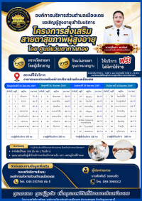 โครงการส่งเสริมสายตาสุขภาพผู้สูงอายุ ประจำปี 2569