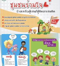 ประชาสัมพันธ์ชุมชนร่วมใจช่วยเหลือผู้เสพ/ผู้ป่วยติดยาเสพติด